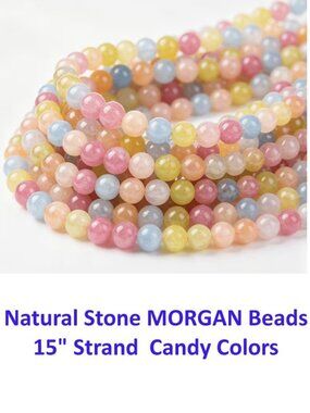 Natural Stone MORGAN Beads  15" Strand